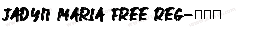 Jadyn Maria Free Reg字体转换